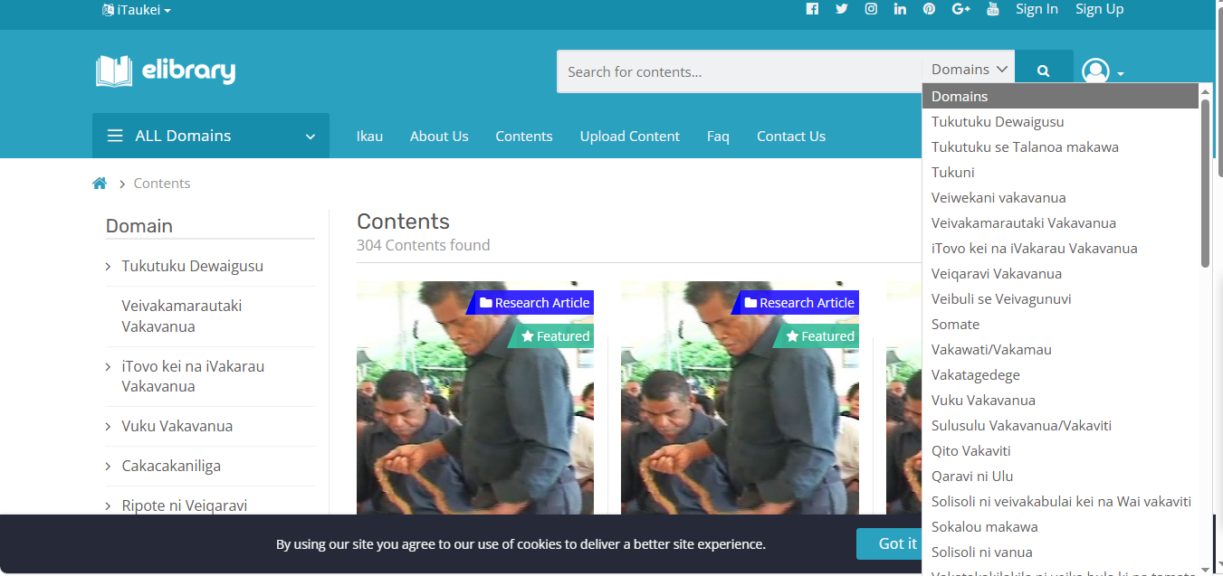 Content search and Filter